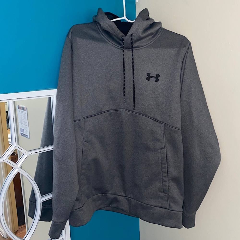 Large gray under armor hoodie